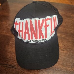 "Thankful" wrenandglory official hand-painted nyc artists hat